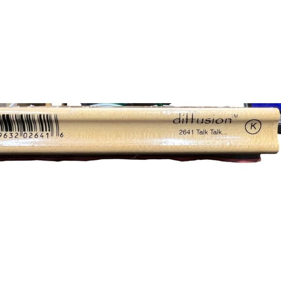 Hampton Art Stamps : Diffusion 2641 Talk Talk... Wooden Rubber Stamp Block - Picture 6 of 7